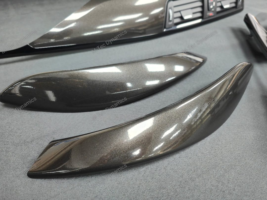 BMW F33 CONVERTIBLE INTERIOR TRIM SET - METALLIC BLACK / BLACK ACCENT
