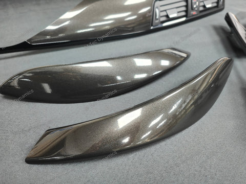 BMW F33 CONVERTIBLE INTERIOR TRIM SET - METALLIC BLACK / BLACK ACCENT