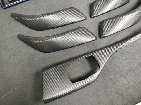BMW F20 INTERIOR TRIM SET - 3D CARBON / ALCANTARA / BLUE ACCENT