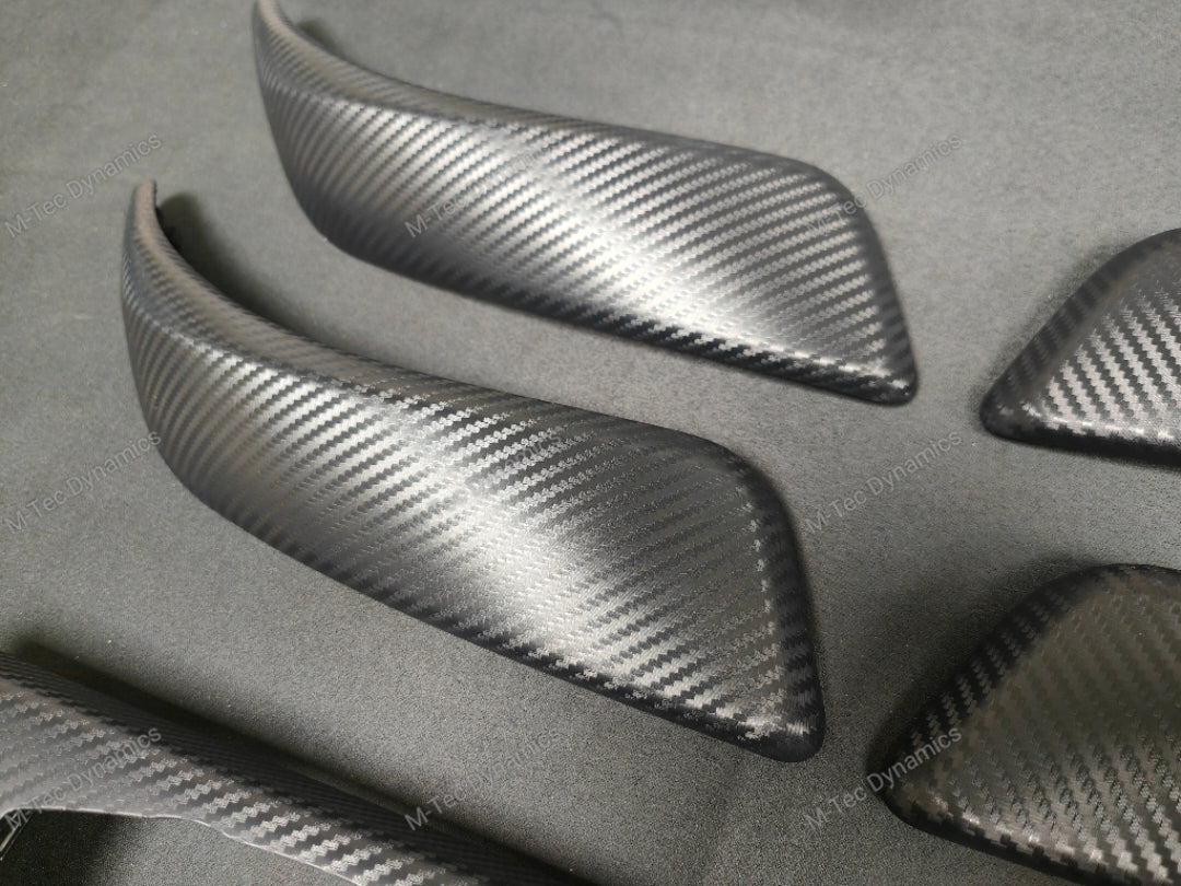 BMW F20 INTERIOR TRIM SET - 3D CARBON / ALCANTARA / BLUE ACCENT