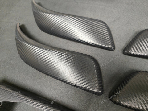 BMW F20 INTERIOR TRIM SET - 3D CARBON / ALCANTARA / BLUE ACCENT