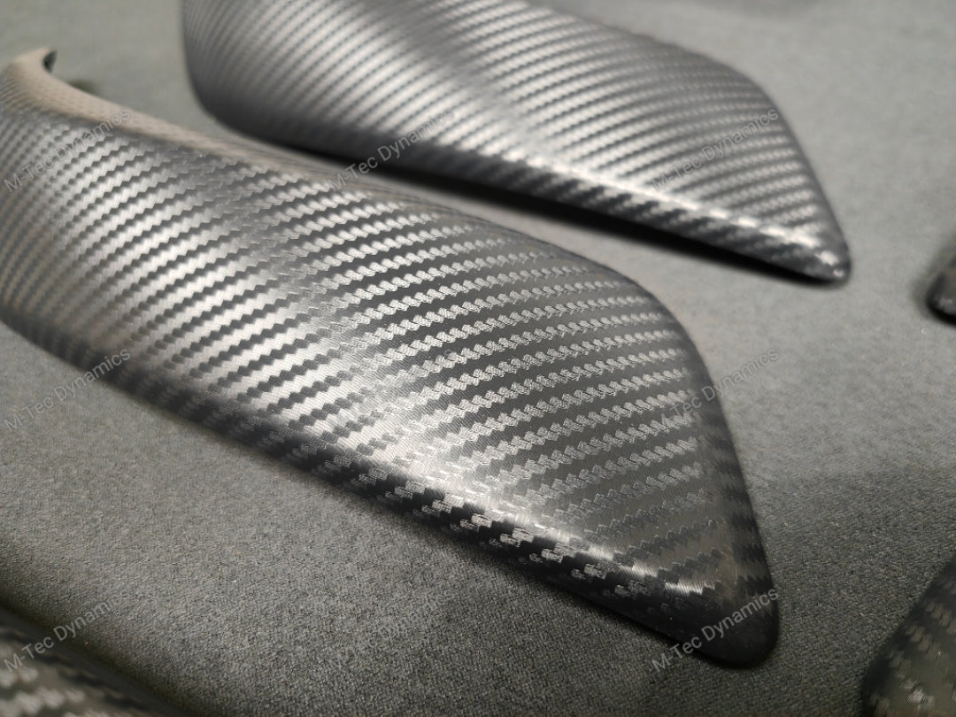 BMW F20 INTERIOR TRIM SET - 3D CARBON / ALCANTARA / BLUE ACCENT