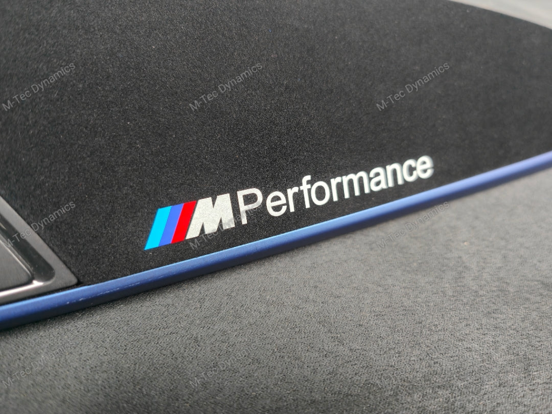 BMW F20 INTERIOR TRIM SET - 3D CARBON / ALCANTARA / BLUE ACCENT