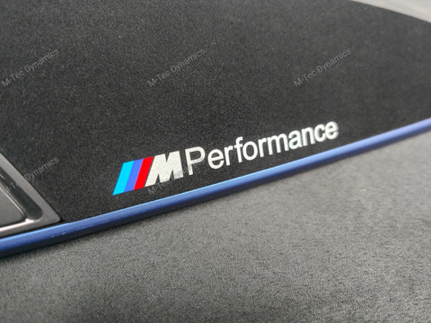 BMW F20 INTERIOR TRIM SET - 3D CARBON / ALCANTARA / BLUE ACCENT