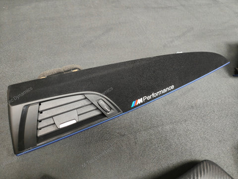 BMW F20 INTERIOR TRIM SET - 3D CARBON / ALCANTARA / BLUE ACCENT