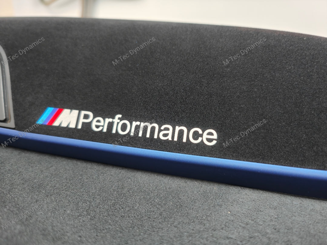 BMW F20 INTERIOR TRIM SET - 3D CARBON / ALCANTARA / BLUE ACCENT