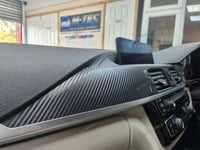 WRAPPING SERVICE - BMW F3X INTERIOR TRIM SET - 3D CARBON / SILVER ACCENT (F30 F31 F32 F33 F36)