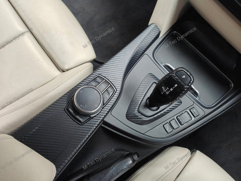 WRAPPING SERVICE - BMW F30 F32 INTERIOR TRIM SET - 3D CARBON - SILVER ACCENT