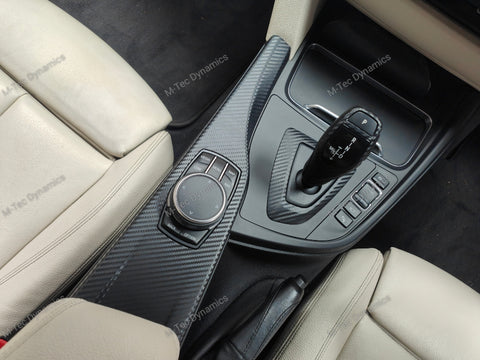 WRAPPING SERVICE - BMW F30 F32 INTERIOR TRIM SET - 3D CARBON - SILVER ACCENT