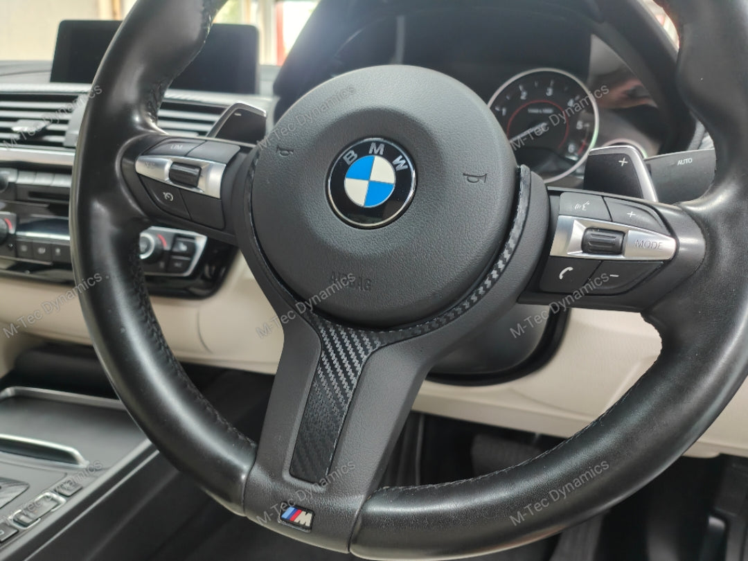 WRAPPING SERVICE - BMW F3X INTERIOR TRIM SET - 3D CARBON / SILVER ACCENT (F30 F31 F32 F33 F36)