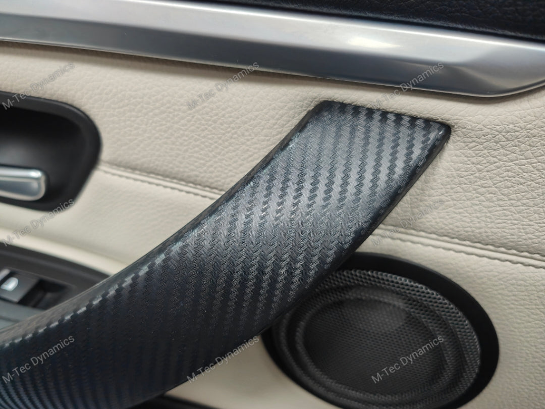 WRAPPING SERVICE - BMW F3X INTERIOR TRIM SET - 3D CARBON / SILVER ACCENT (F30 F31 F32 F33 F36)