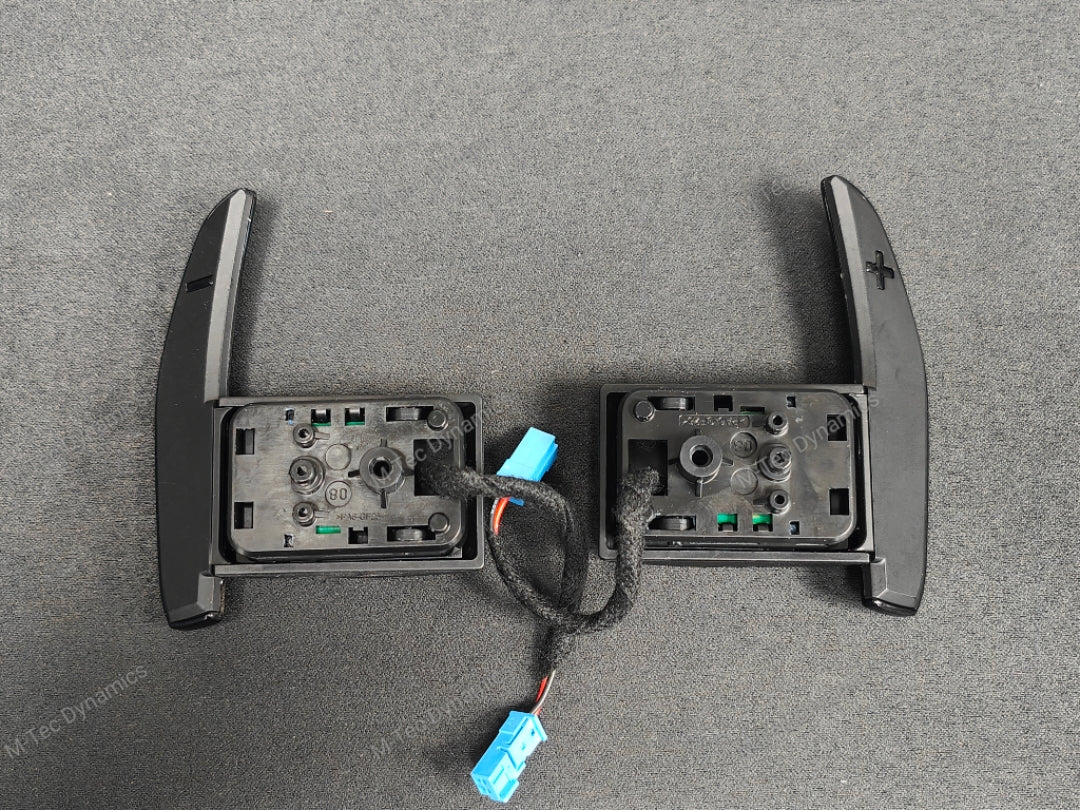BMW F-SERIES ///M STEERING WHEEL PADDLE SHIFTERS - GLOSS BLACK - (F80 M3 F82 M4 M2 F30 F20 ETC)