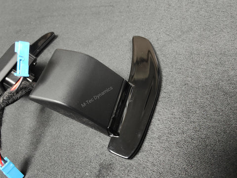 BMW F-SERIES ///M STEERING WHEEL PADDLE SHIFTERS - GLOSS BLACK - (F80 M3 F82 M4 M2 F30 F20 ETC)