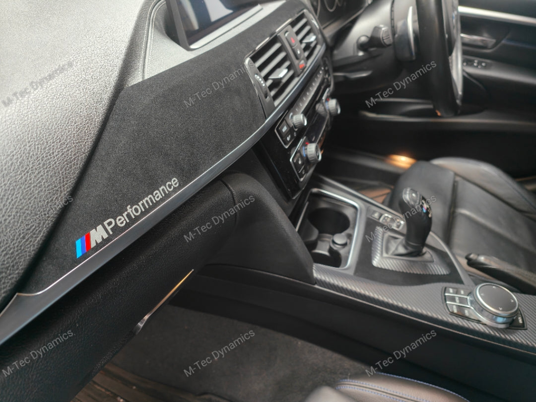 WRAPPING SERVICE - BMW F3X INTERIOR TRIM SET - 3D CARBON / ALCANTARA / SILVER ACCENT - (F30 F31 F32 F33 F36)