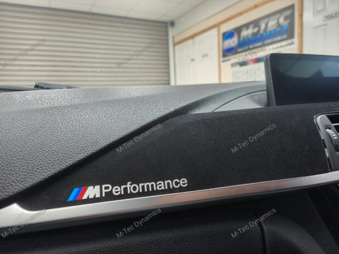 WRAPPING SERVICE - BMW F3X F8X CUSTOM INTERIOR TRIM SET - ALCANTARA / SILVER / 3D CARBON