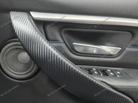 WRAPPING SERVICE - BMW F3X INTERIOR TRIM SET - 3D CARBON / ALCANTARA / SILVER ACCENT - (F30 F31 F32 F33 F36)