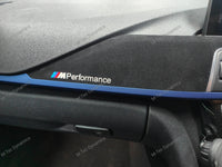 WRAPPING SERVICE - BMW F3X INTERIOR TRIM SET - TEXTURED CARBON / ALCANTARA / BLUE ACCENT - (F30 F31 F32 F33 F36)