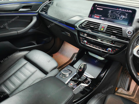 BMW G01 X3 / G02 X4 INTERIOR TRIM SET WRAPPING SERVICE - 3D MATT CARBON