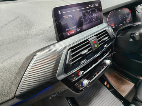 BMW G01 X3 / G02 X4 INTERIOR TRIM SET WRAPPING SERVICE - 3D MATT CARBON