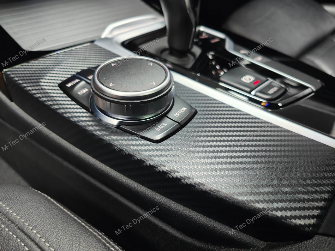 BMW G01 X3 / G02 X4 INTERIOR TRIM SET WRAPPING SERVICE - 3D MATT CARBON