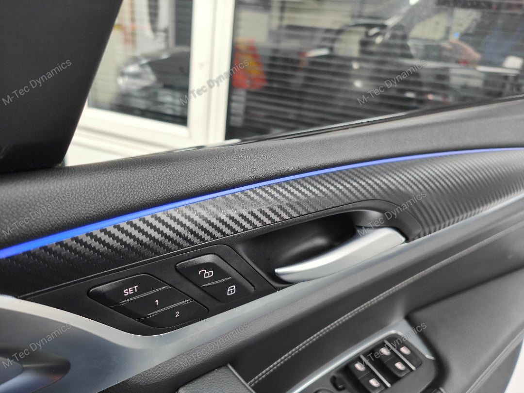 BMW G01 X3 / G02 X4 INTERIOR TRIM SET WRAPPING SERVICE - 3D MATT CARBON