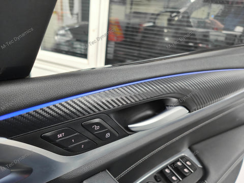 BMW G01 X3 / G02 X4 INTERIOR TRIM SET WRAPPING SERVICE - 3D MATT CARBON