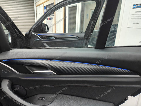 BMW G01 X3 / G02 X4 INTERIOR TRIM SET WRAPPING SERVICE - 3D MATT CARBON