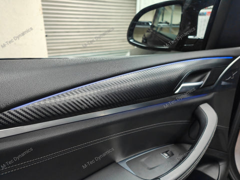 BMW G01 X3 / G02 X4 INTERIOR TRIM SET WRAPPING SERVICE - 3D MATT CARBON
