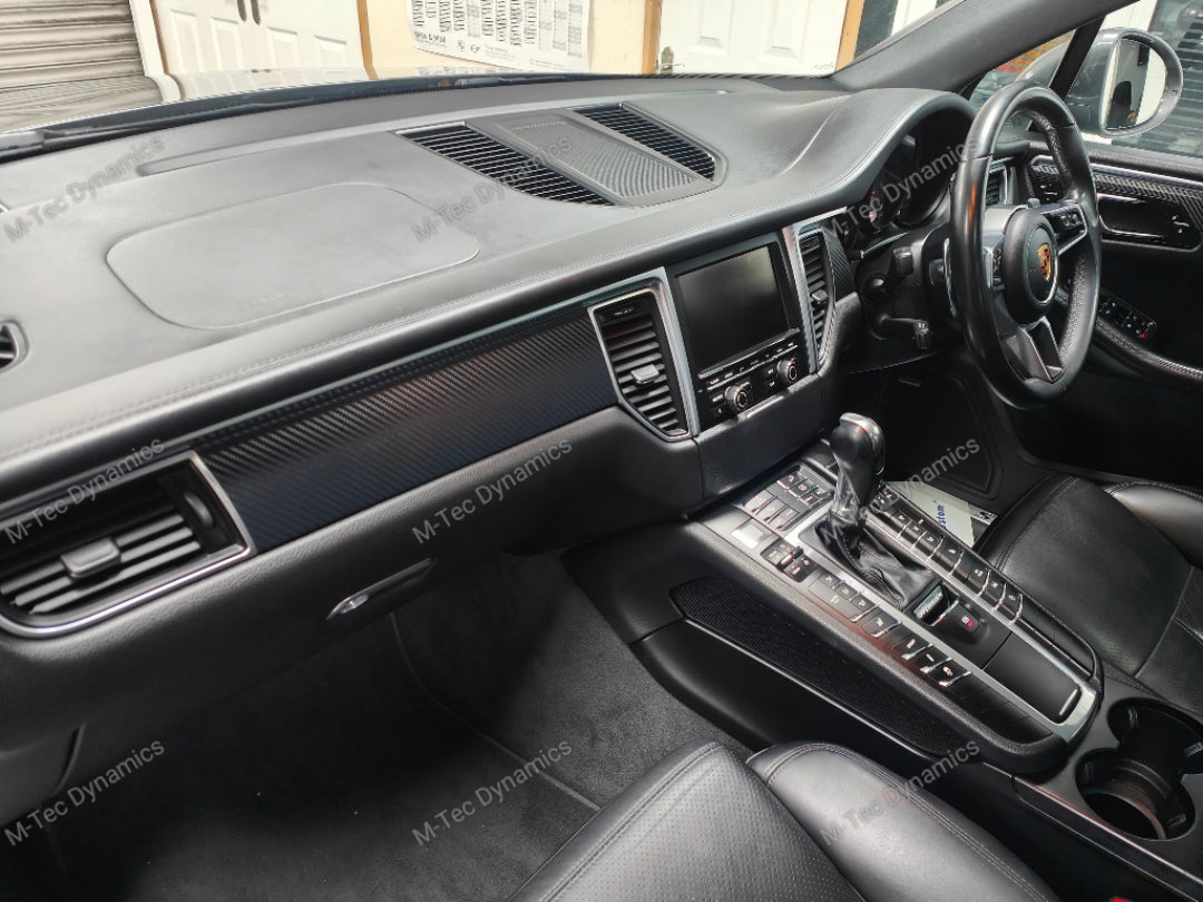 PORSCHE MACAN - INTERIOR TRIM SET WRAPPING SERVICE - 3D CARBON