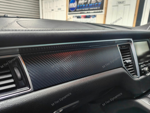 PORSCHE MACAN - INTERIOR TRIM SET WRAPPING SERVICE - 3D CARBON