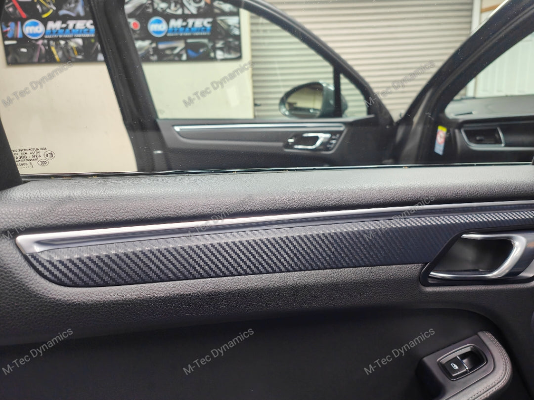 PORSCHE MACAN - INTERIOR TRIM SET WRAPPING SERVICE - 3D CARBON