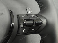 BMW F-SERIES NAPPA LEATHER BLACK STITCH / BLACK OUT / M4 FASCIA STEERING WHEEL - BMW 1 2 3 4 5 X SERIES
