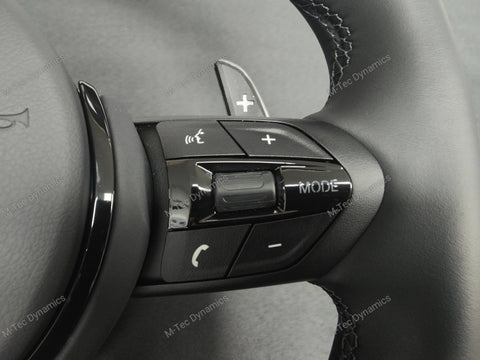 BMW F-SERIES NAPPA LEATHER BLACK STITCH / BLACK OUT / M4 FASCIA STEERING WHEEL - BMW 1 2 3 4 5 X SERIES