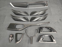 WRAPPING SERVICE - BMW F20 F21 F22 F23 LCI-2 CUSTOM INTERIOR TRIM SET - TEXTURED CARBON / CUSTOM COLOUR ACCENT TRIM