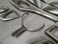 WRAPPING SERVICE - BMW F20 F21 F22 F23 LCI-2 CUSTOM INTERIOR TRIM SET - TEXTURED CARBON / CUSTOM COLOUR ACCENT TRIM