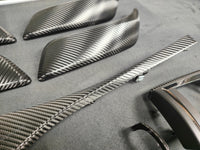 WRAPPING SERVICE - BMW F20 F21 F22 F23 LCI-2 CUSTOM INTERIOR TRIM SET - TEXTURED CARBON / CUSTOM COLOUR ACCENT TRIM