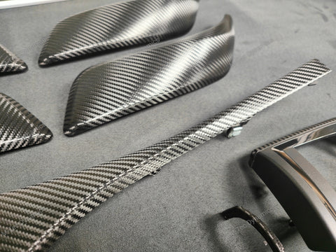 BMW F20 F21 F22 F23 LCI-2 CUSTOM INTERIOR TRIM SET - TEXTURED CARBON / CUSTOM COLOUR ACCENT TRIM - WRAPPING SERVICE