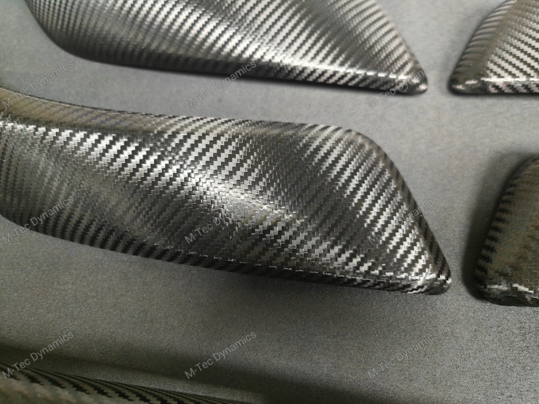 WRAPPING SERVICE - BMW F20 F21 F22 F23 LCI-2 CUSTOM INTERIOR TRIM SET - TEXTURED CARBON / CUSTOM COLOUR ACCENT TRIM