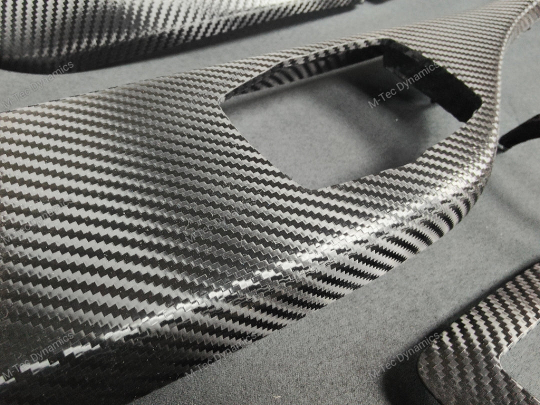 WRAPPING SERVICE - BMW F20 F21 F22 F23 LCI-2 CUSTOM INTERIOR TRIM SET - TEXTURED CARBON / CUSTOM COLOUR ACCENT TRIM