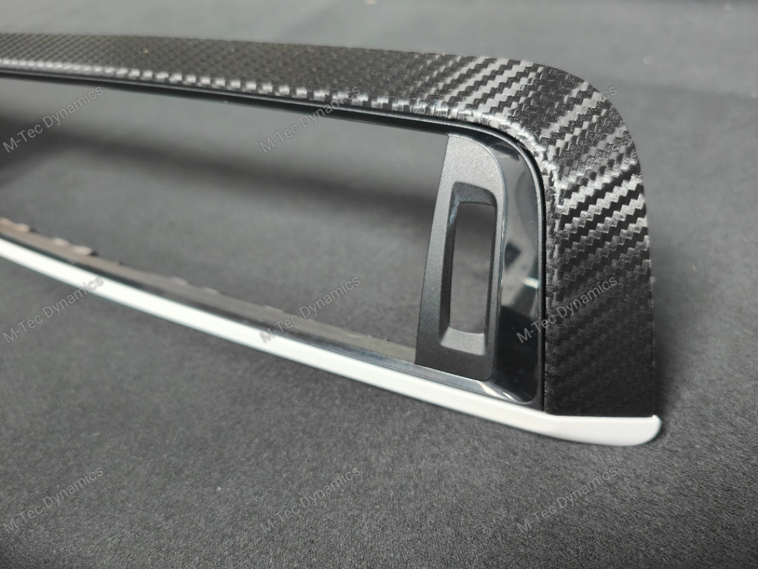 WRAPPING SERVICE - BMW F20 F21 F22 F23 LCI-2 CUSTOM INTERIOR TRIM SET - TEXTURED CARBON / CUSTOM COLOUR ACCENT TRIM