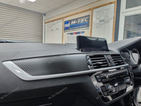 WRAPPING SERVICE - BMW F20 F21 F22 F23 LCI-2 CUSTOM INTERIOR TRIM SET - TEXTURED CARBON / CUSTOM COLOUR ACCENT TRIM