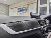 WRAPPING SERVICE - BMW F20 F21 F22 F23 LCI-2 CUSTOM INTERIOR TRIM SET - TEXTURED CARBON / CUSTOM COLOUR ACCENT TRIM