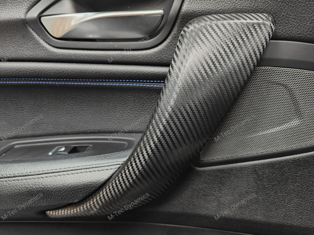 WRAPPING SERVICE - BMW F20 F21 F22 F23 LCI-2 CUSTOM INTERIOR TRIM SET - TEXTURED CARBON / CUSTOM COLOUR ACCENT TRIM