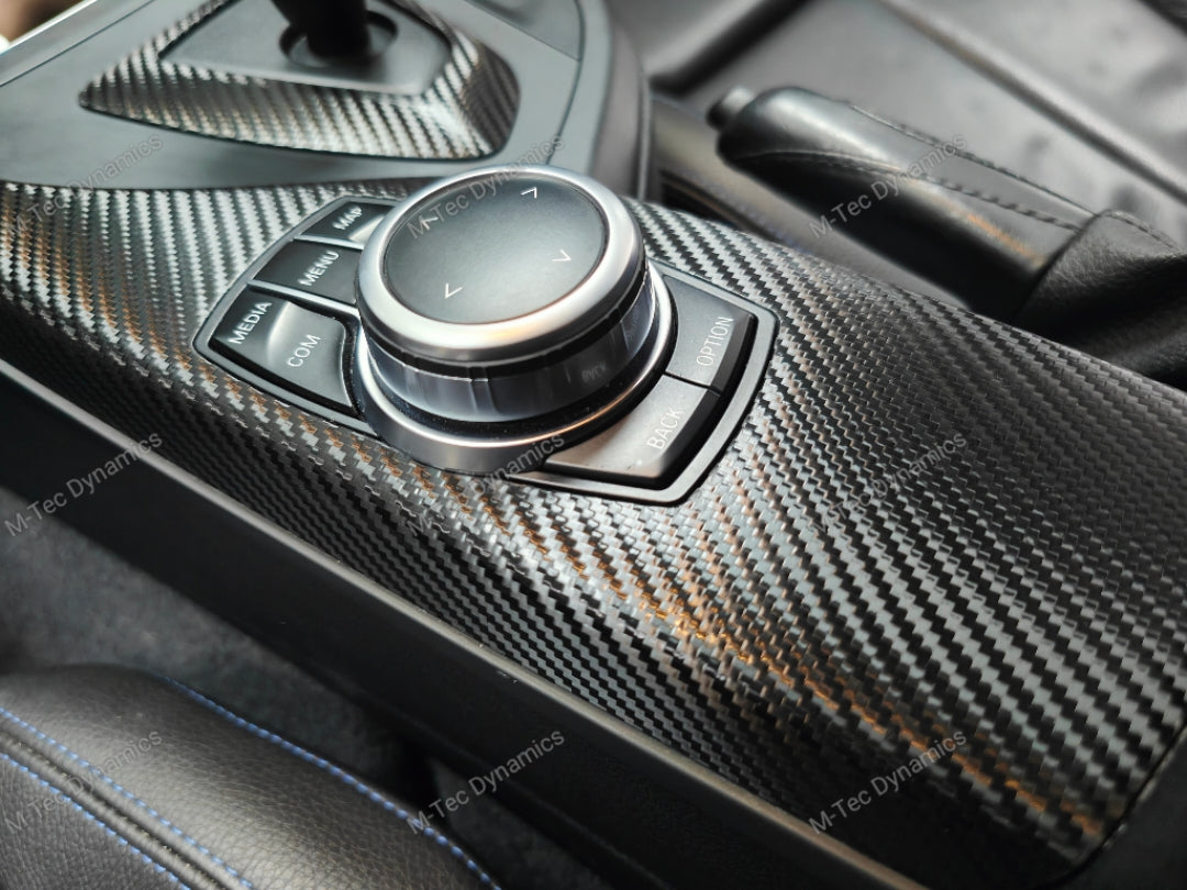WRAPPING SERVICE - BMW F20 F21 F22 F23 LCI-2 CUSTOM INTERIOR TRIM SET - TEXTURED CARBON / CUSTOM COLOUR ACCENT TRIM