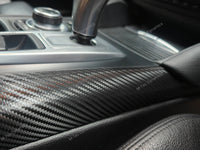 BMW X5 E70 / X6 E71 INTERIOR WRAPPING SERVICE - BLACK DEEP TEXTURED CARBON