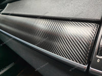 BMW X5 E70 / X6 E71 INTERIOR WRAPPING SERVICE - BLACK DEEP TEXTURED CARBON