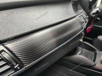 BMW X5 E70 / X6 E71 INTERIOR WRAPPING SERVICE - BLACK DEEP TEXTURED CARBON