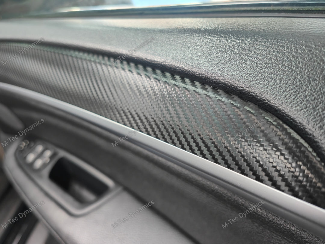 BMW X5 E70 / X6 E71 INTERIOR WRAPPING SERVICE - BLACK DEEP TEXTURED CARBON