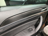 BMW X5 E70 / X6 E71 INTERIOR WRAPPING SERVICE - BLACK DEEP TEXTURED CARBON
