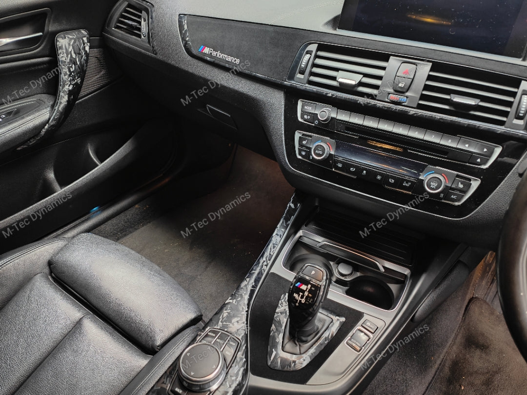 WRAPPING SERVICE - BMW F20 F21 F22 F23 LCI-2 CUSTOM INTERIOR TRIM SET - FORGED CARBON / ALCANTARA